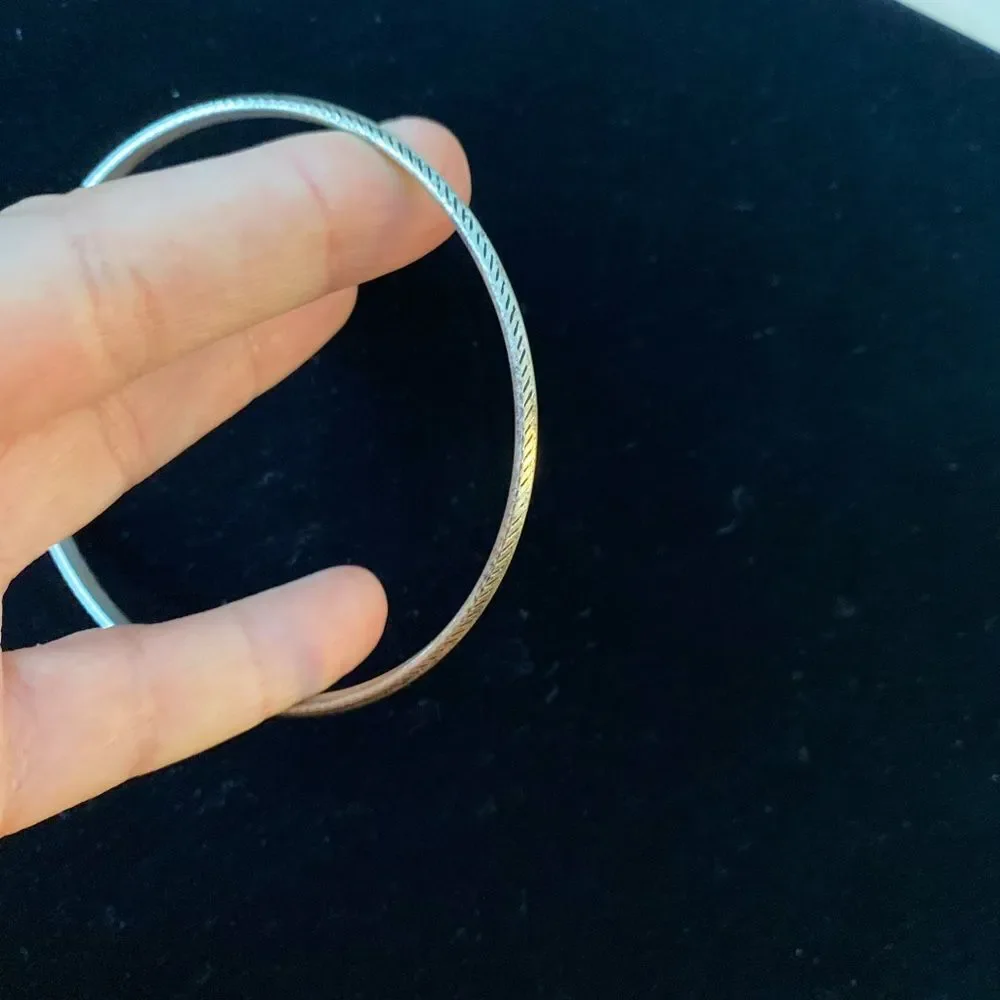 Y2K Lot of 13 Quality Chic Minimalist Silver Bangles